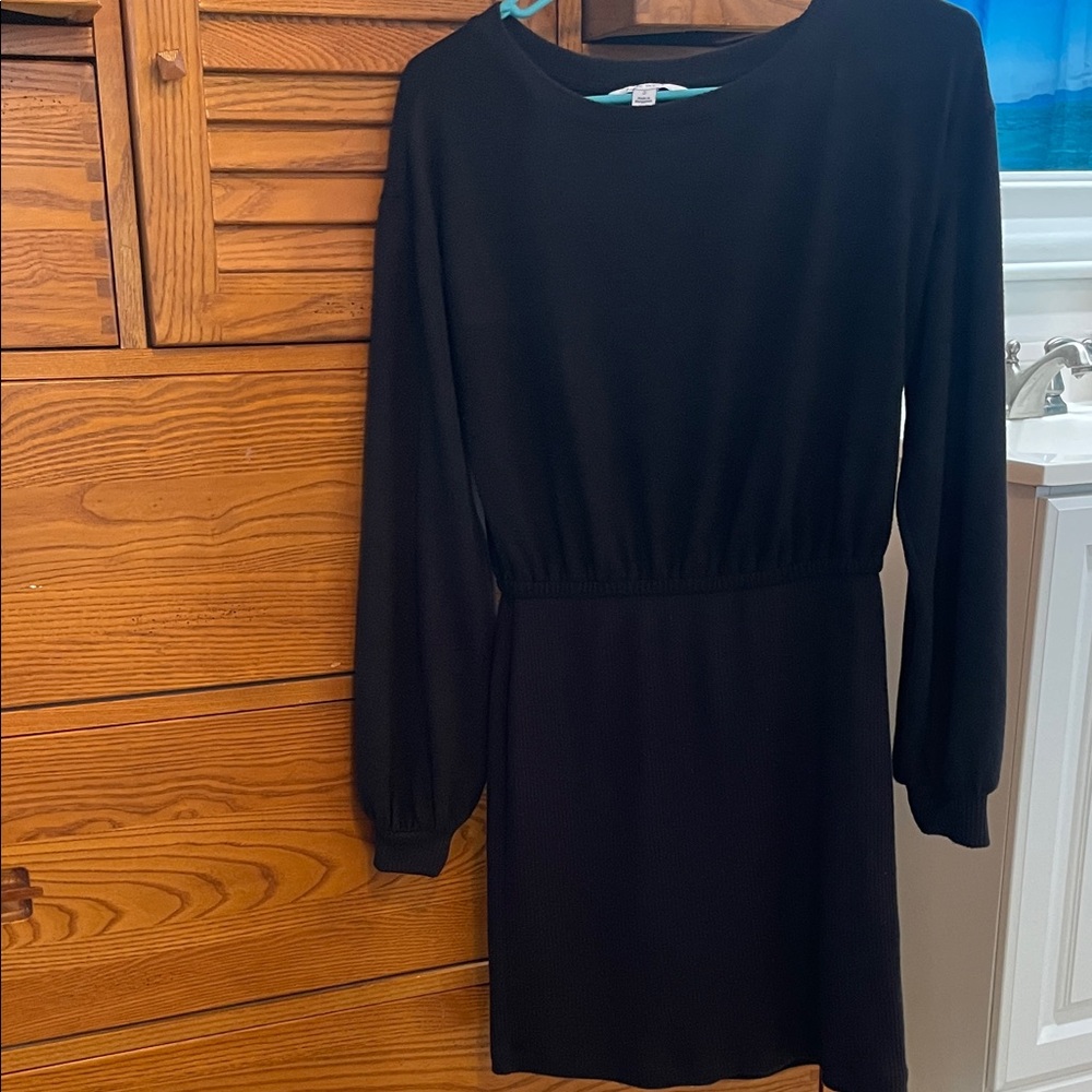Nine West Black Long Sleeve mini  Dress